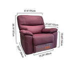 Contemporary Multi-Functional Swivel Armchair - Eco Leather Recliner Accent Chair For Living Room Lumendat