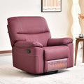 Contemporary Multi-Functional Swivel Armchair - Eco Leather Recliner Accent Chair For Living Room Lumendat