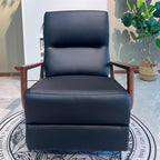 Contemporary 360° Rotating Eco Leather Armchair - Comfortable Foam Cushion Accent Chair For Living Room Lumendat