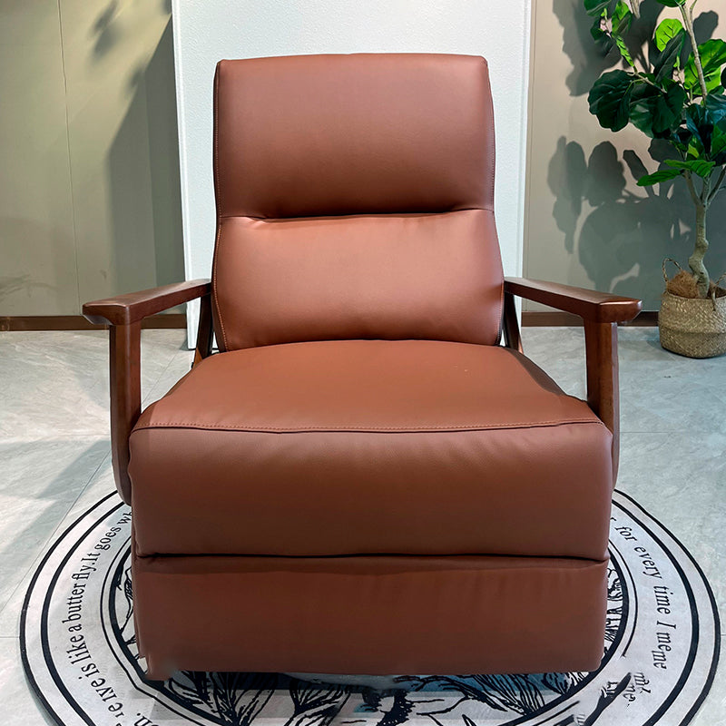 Contemporary 360° Rotating Eco Leather Armchair - Comfortable Foam Cushion Accent Chair For Living Room Lumendat