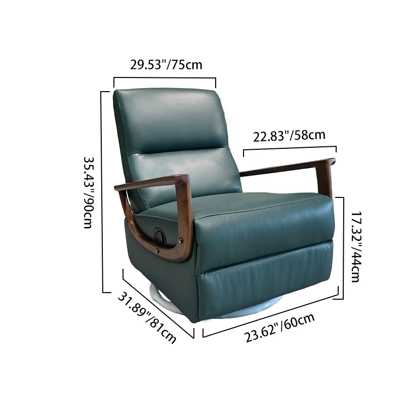 Contemporary 360° Rotating Eco Leather Armchair - Comfortable Foam Cushion Accent Chair For Living Room Lumendat