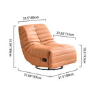 Modern Luxury Recliner Lounge Chair - Adjustable 360° Swivel Relax Accent Chair For Living Room Lumendat