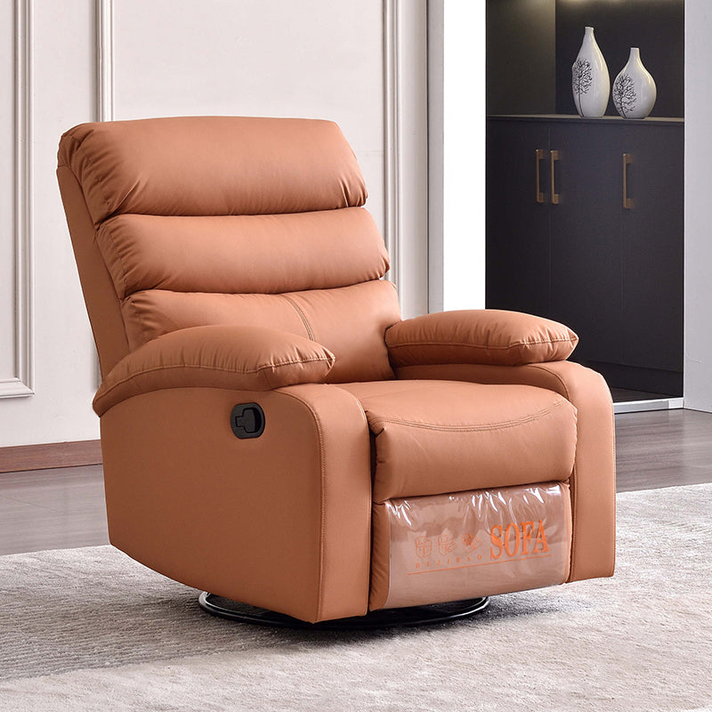 Modern Comfort Cat-Claw Leather Swivel Recliner Chair - Multi-Functional Lounge Accent Chair For Living Room Lumendat