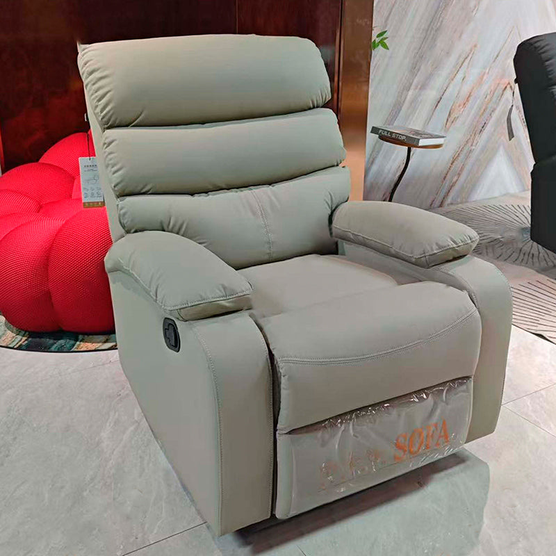 Modern Comfort Cat-Claw Leather Swivel Recliner Chair - Multi-Functional Lounge Accent Chair For Living Room Lumendat