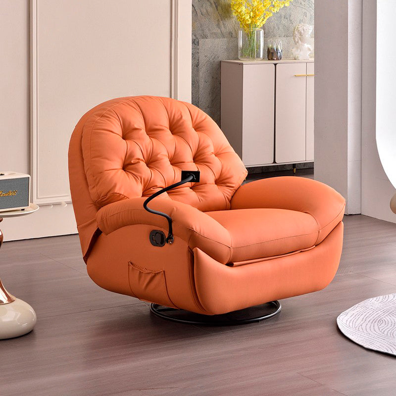Modern Luxury Comfort Recliner Chair - 360° Rotating Lounge Accent Chair For Living Room Lumendat