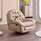 Modern Luxury Comfort Recliner Chair - 360° Rotating Lounge Accent Chair For Living Room Lumendat