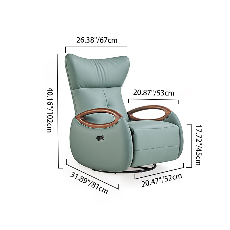 Contemporary Creative Multi-Function Armchair Chair - Eco Leather Lounge Accent Chair For Living Room Lumendat