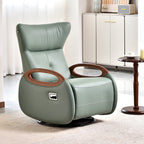 Contemporary Creative Multi-Function Armchair Chair - Eco Leather Lounge Accent Chair For Living Room Lumendat