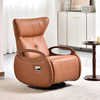 Contemporary Creative Multi-Function Armchair Chair - Eco Leather Lounge Accent Chair For Living Room Lumendat