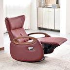 Contemporary Creative Multi-Function Armchair Chair - Eco Leather Lounge Accent Chair For Living Room Lumendat