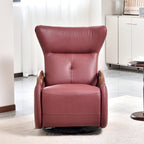 Contemporary Creative Multi-Function Armchair Chair - Eco Leather Lounge Accent Chair For Living Room Lumendat