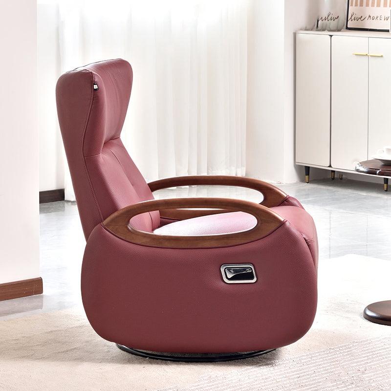 Contemporary Creative Multi-Function Armchair Chair - Eco Leather Lounge Accent Chair For Living Room Lumendat