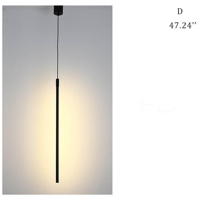 Minimalist Line 1-light Adjustable Long Line LED Pendant Light BulbSquare