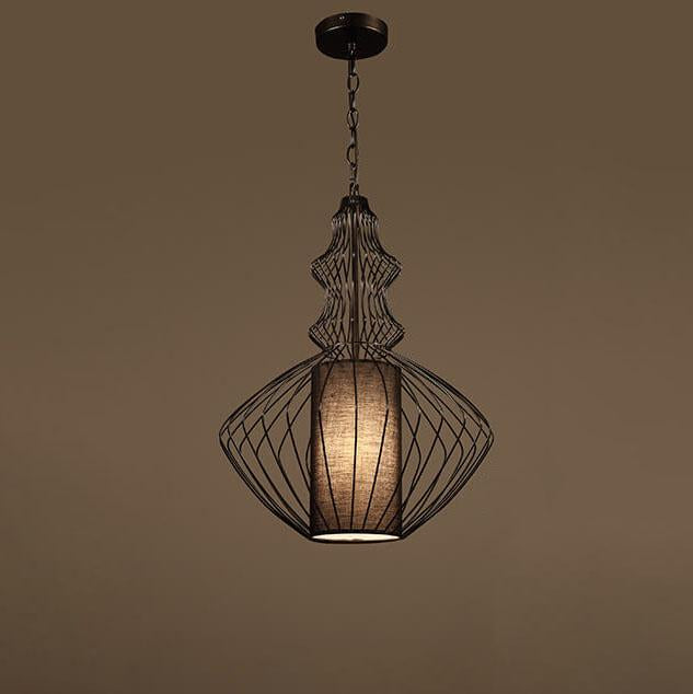 Industrial Retro Metal Birdcage 1-light Lantern Pendant Light BulbSquare