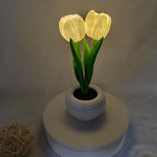 Modern Creative Simulation Tulip Peony LED Night Light Table Lamp Lumendat