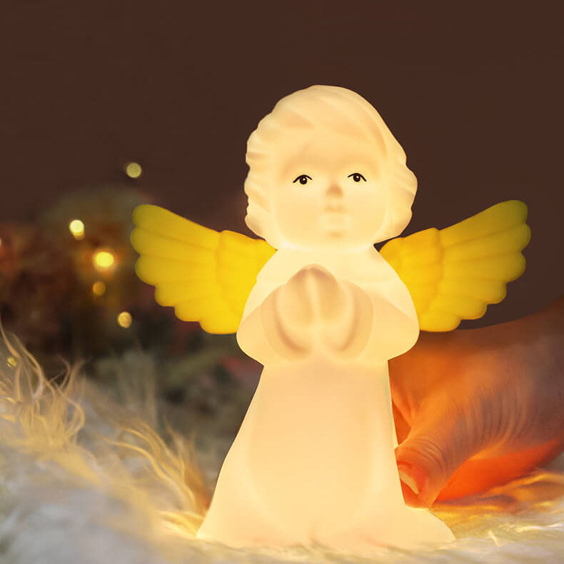 Lumendat Creative Angel Silicone LED Color Changing Kids Night Light Table Lamp Lumendat