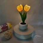Modern Creative Simulation Tulip Peony LED Night Light Table Lamp Lumendat
