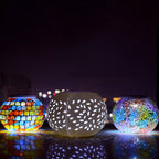 Modern Creative Stained Glass Solar LED Outdoor Garden Lawn Light Lumendat