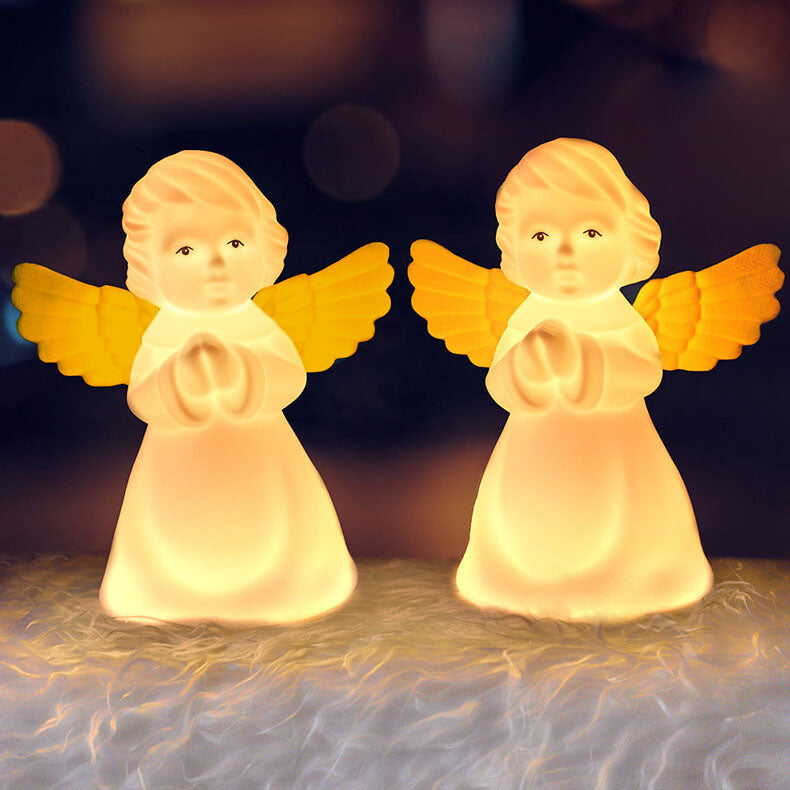 Lumendat Creative Angel Silicone LED Color Changing Kids Night Light Table Lamp Lumendat