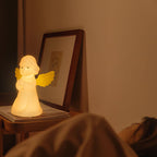 Lumendat Creative Angel Silicone LED Color Changing Kids Night Light Table Lamp Lumendat