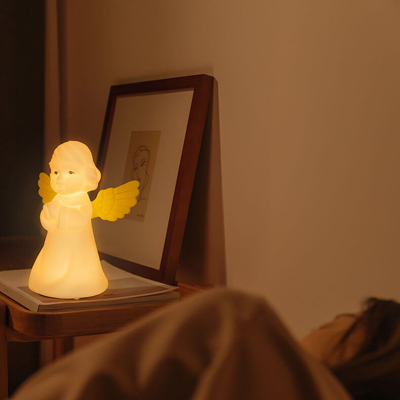Lumendat Creative Angel Silicone LED Color Changing Kids Night Light Table Lamp Lumendat