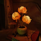 Modern Creative Simulation Tulip Peony LED Night Light Table Lamp Lumendat