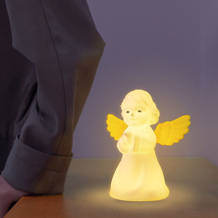 Lumendat Creative Angel Silicone LED Color Changing Kids Night Light Table Lamp Lumendat