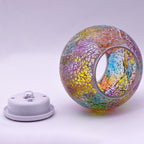 Modern Creative Stained Glass Solar LED Outdoor Garden Lawn Light Lumendat