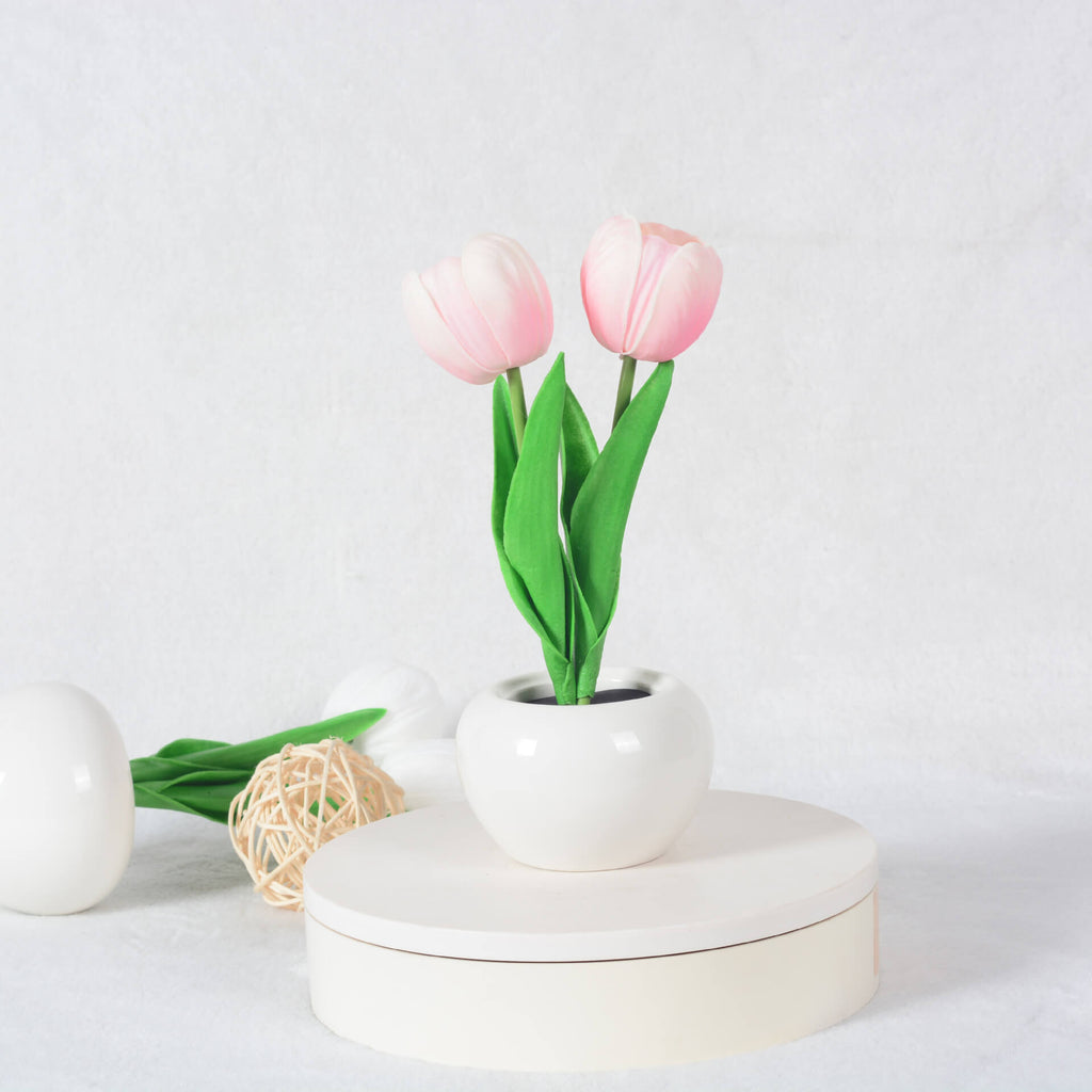 Modern Creative Simulation Tulip Peony LED Night Light Table Lamp Lumendat