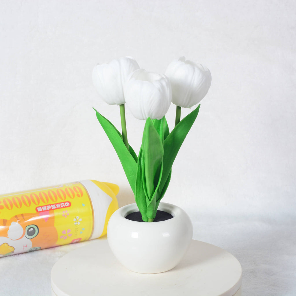 Modern Creative Simulation Tulip Peony LED Night Light Table Lamp Lumendat