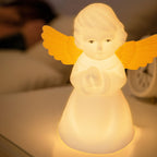 Lumendat Creative Angel Silicone LED Color Changing Kids Night Light Table Lamp Lumendat