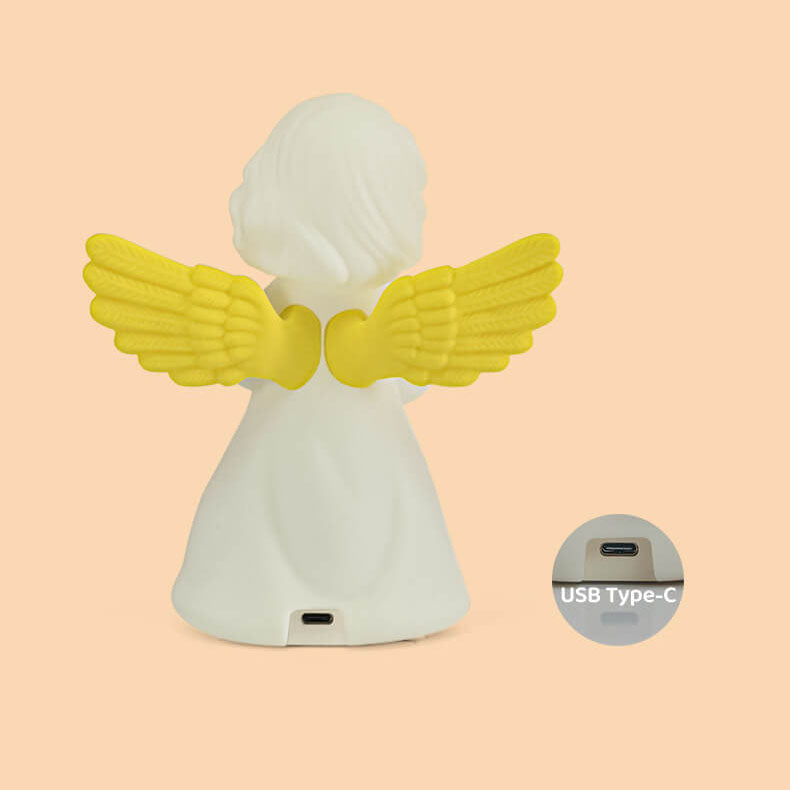 Lumendat Creative Angel Silicone LED Color Changing Kids Night Light Table Lamp Lumendat