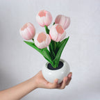 Modern Creative Simulation Tulip Peony LED Night Light Table Lamp Lumendat