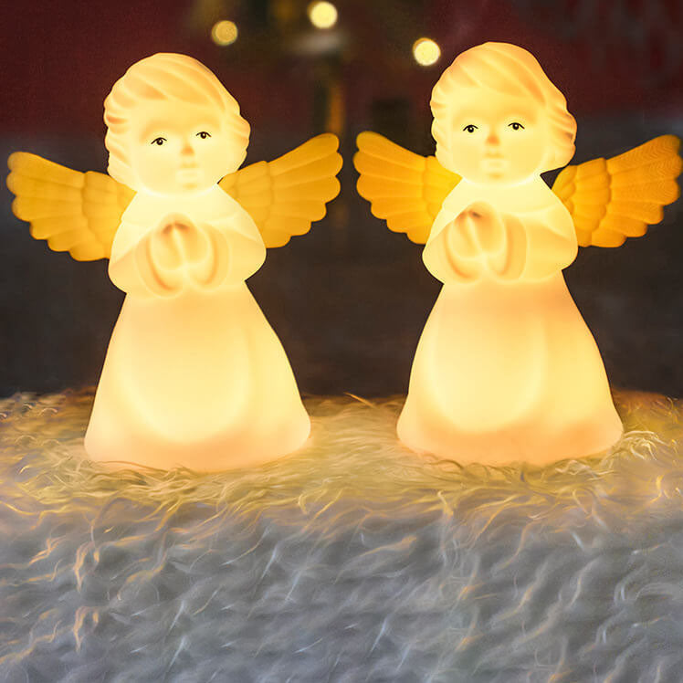 Lumendat Creative Angel Silicone LED Color Changing Kids Night Light Table Lamp Lumendat