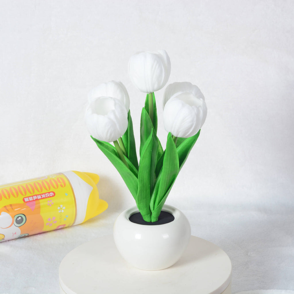 Modern Creative Simulation Tulip Peony LED Night Light Table Lamp Lumendat