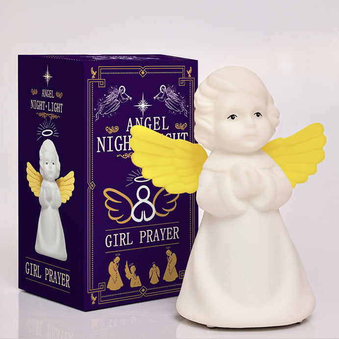 Lumendat Creative Angel Silicone LED Color Changing Kids Night Light Table Lamp Lumendat