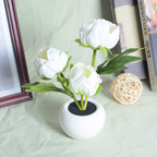 Modern Creative Simulation Tulip Peony LED Night Light Table Lamp Lumendat