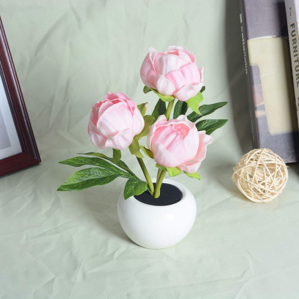 Modern Creative Simulation Tulip Peony LED Night Light Table Lamp Lumendat