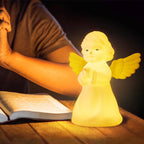 Lumendat Creative Angel Silicone LED Color Changing Kids Night Light Table Lamp Lumendat
