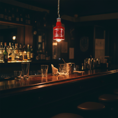 Contemporary Industrial Colorful Bottle Resin 1-Light Pendant Light
