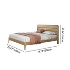 Premium Ash Wood Recessed Bed Frame - Home-Friendly Solid Support & Sleek Look Bed For Bedroom Lumendat