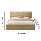 Modern Minimalist Bed Frame - Storage Box & Durable Material Blend Bed For Bedroom Lumendat