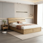 Modern Minimalist Bed Frame - Storage Box & Durable Material Blend Bed For Bedroom Lumendat