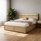 Modern Minimalist Bed Frame - Storage Box & Durable Material Blend Bed For Bedroom Lumendat