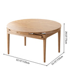 Traditional Chinese North American Ash Wood Dining Table Set - Round Dining Table Ladder Back Chairs For Dining Room Lumendat
