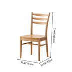Traditional Chinese North American Ash Wood Dining Table Set - Round Dining Table Ladder Back Chairs For Dining Room Lumendat