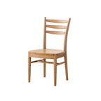 Traditional Chinese North American Ash Wood Dining Table Set - Round Dining Table Ladder Back Chairs For Dining Room Lumendat
