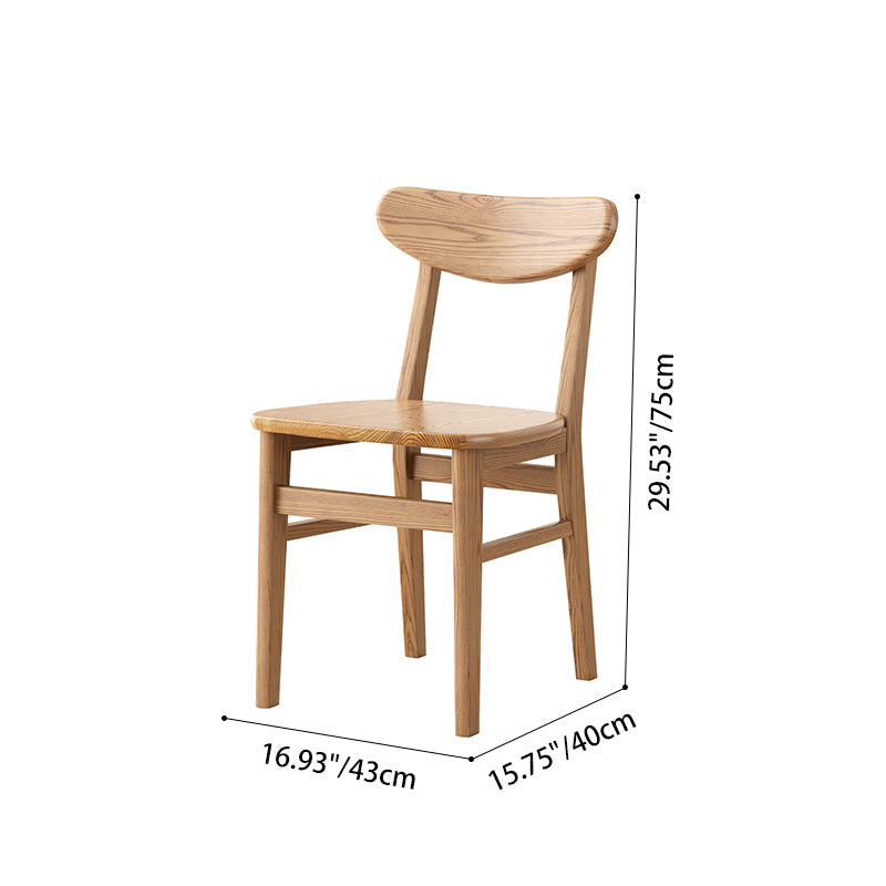 Traditional North American Ash Wood Dining Table Set - Rounded Edges 1 Tier Dining Table For Dining Room Lumendat