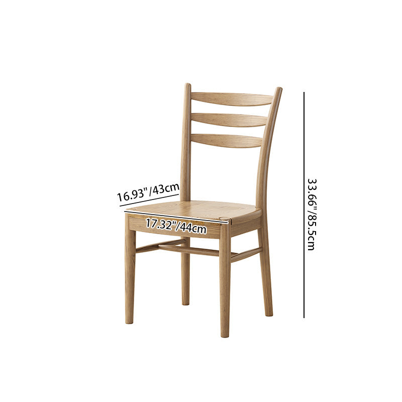 Traditional Chinese Rounded Silhouette Chair - North American Ash Wood Dining Chair For Dinning Room Lumendat