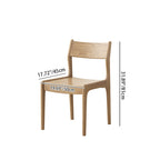 Traditional Ergonomic Curved Backrest Chair - North American Ash Wood Dining Chair For Dining Room Lumendat